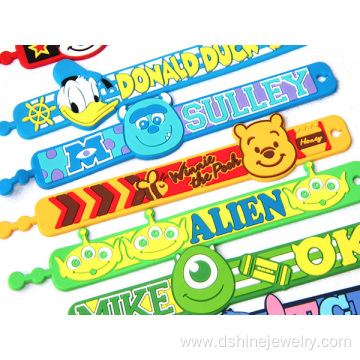 Children Cartoon Silicone Hand Band Soft Silicone Bracelet